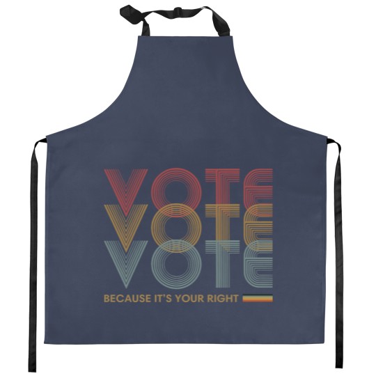 Discover Vote Kitchen Apron for Election 24 and Political Activism