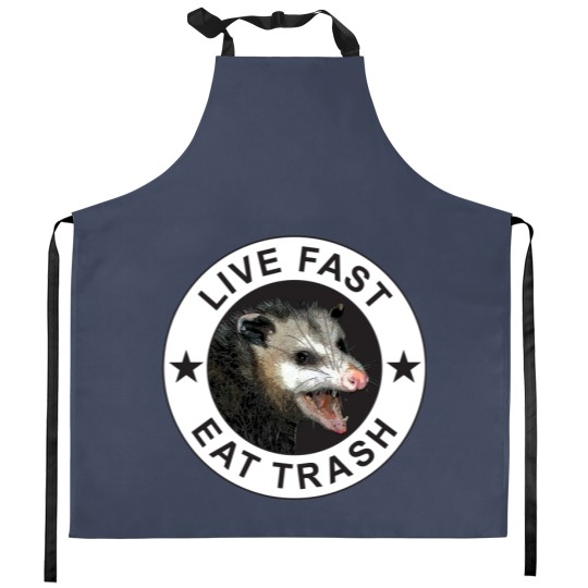 Discover Live Fast Eat Trash Kitchen Aprons