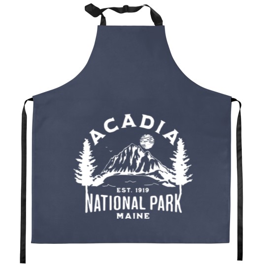 Discover Acadia National Park Kitchen Aprons