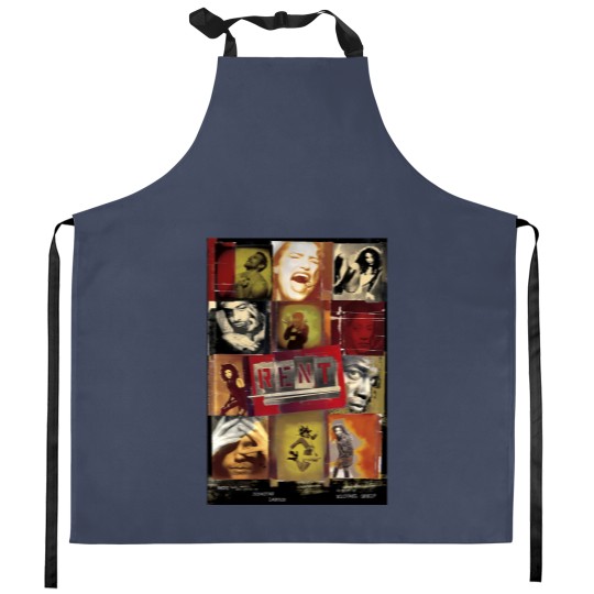 Discover Vintages Rent Rock Musical, Signed By Complete Original Cast 1996 Kitchen Aprons