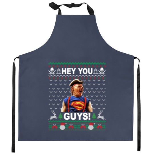 Discover Hey You Guys Movie Quotes Kitchen Aprons, Sloth Goonies Funny Christmas Kitchen Aprons
