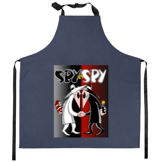 Discover Spy vs Spy in Action Kitchen Aprons