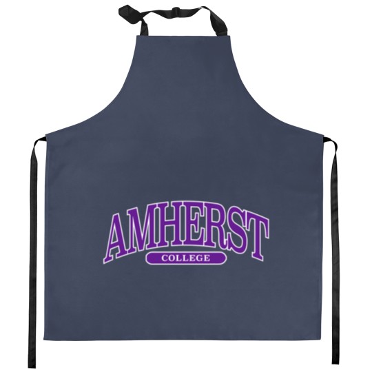Discover amherst - college font curved Kitchen Aprons