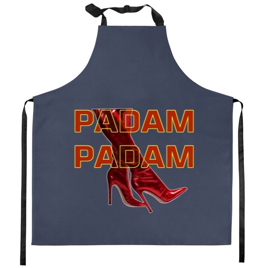 Discover PADAM PADAM Red Fierce Boots Short Sleeve Kitchen Aprons