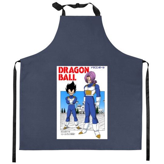 Discover DBZ Vegeta & Trunks Manga Cover Kitchen Aprons