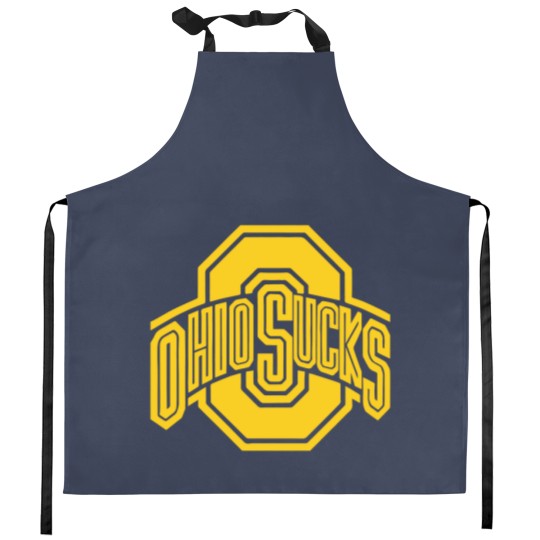 Discover Ohio Sucks Kitchen Aprons for Michigan Wolverine fans