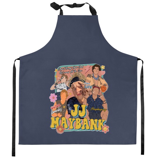 Discover Vintage JJ Maybank OBX Kitchen Aprons, JJ Maybank Fan Gift