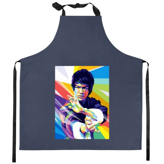 Discover Bruce art lee Kitchen Aprons