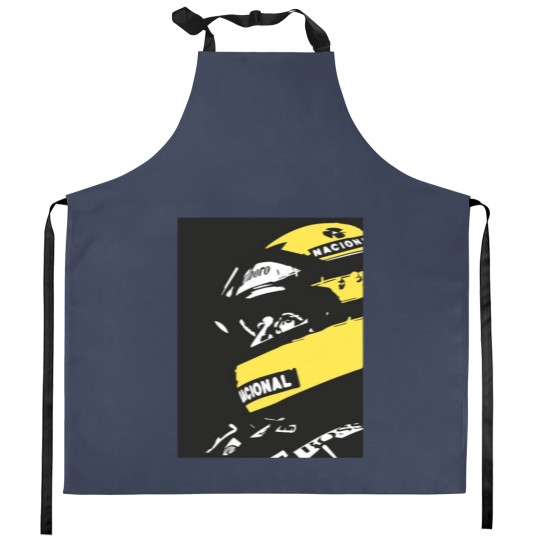 Discover Ayrton Sennaa drawing Kitchen Aprons