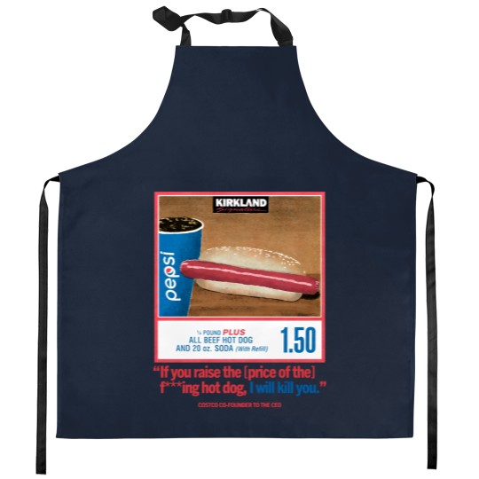 Discover Costco Hot Dog & Soda Combo Kitchen Aprons
