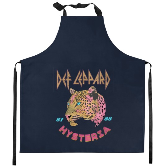 Discover Vintage 80's Rock Band Kitchen Aprons Kitchen Aprons Leppard  Kitchen Aprons Rock and Roll Leopard