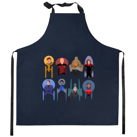 Discover Trek ships & captains 2020 Kitchen Aprons