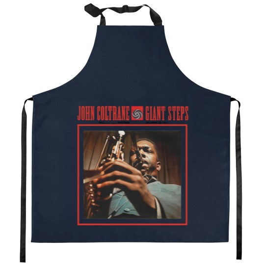 Discover Men's Cotton Crew Kitchen Aprons John Coltrane Giant Steps