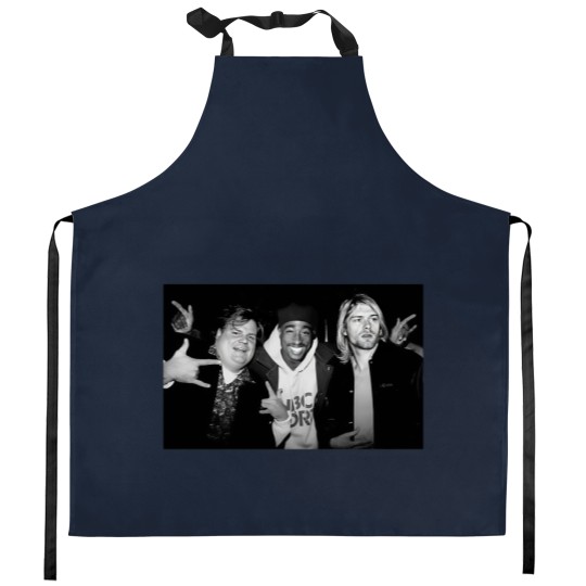 Discover Chris Farley Kurt Cobain Tupac Unisex Kitchen Aprons