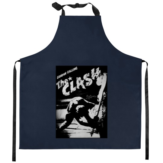 Discover The Clash Kitchen Aprons, London Calling Clash Vintage Unisex Kitchen Aprons