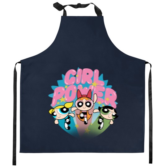 Discover Powerpuff Girls Kitchen Aprons, Girl Power Kitchen Aprons