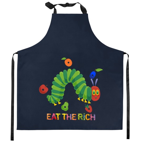 Discover Eat The Rich The Very Hungry Caterpilla Kitchen Aprons, Very Hungry