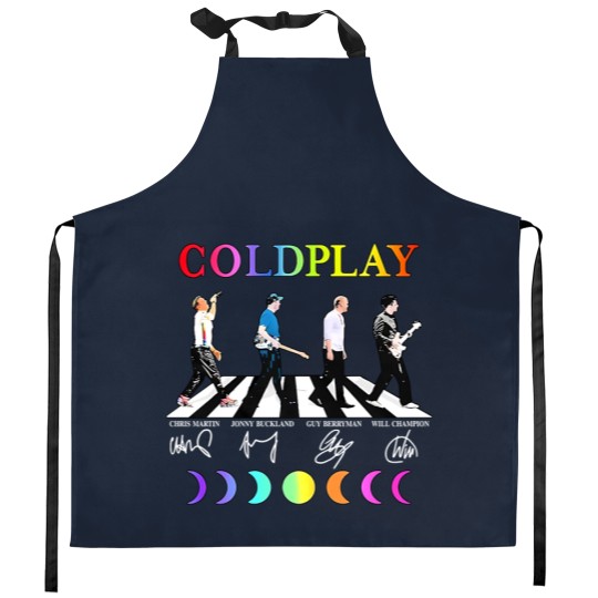 Discover Coldplay Band Kitchen Aprons Round