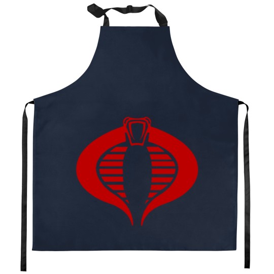 Discover Gi Joe Cobra Enemy Logo Kitchen Aprons