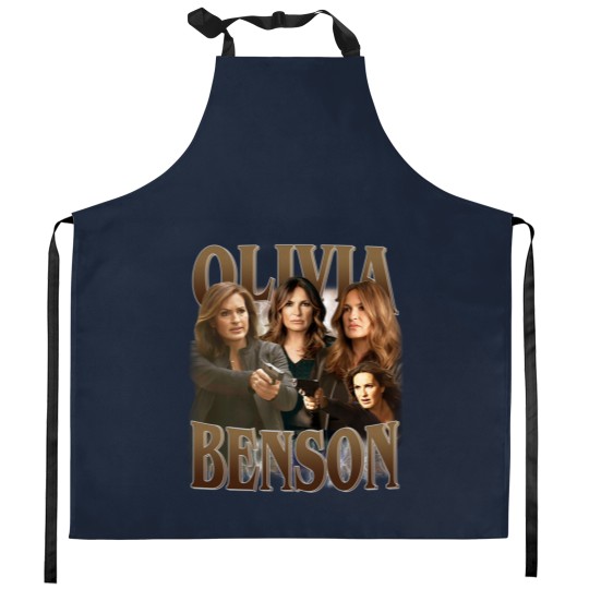 Discover Olivia Benson Law and Order Kitchen Aprons, Retro Olivia Benson Kitchen Aprons