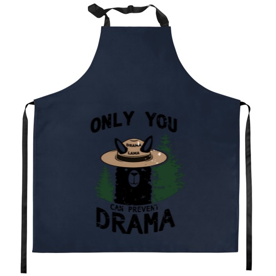 Discover Only You Can Avoid the Drama, Llama Smokey Parody, Llama Super Soft Kitchen Aprons