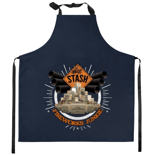 Discover Stash Fireworks Junkie - Fireworks - Kitchen Aprons