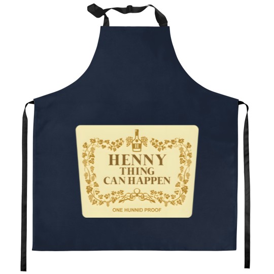 Discover Henny Thing Can Happen Label Family Chrismast Present Gift Kitchen Aprons