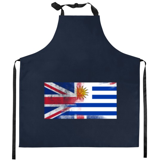 Discover British Uruguayan Half Uruguay Half UK Flag Kitchen Aprons
