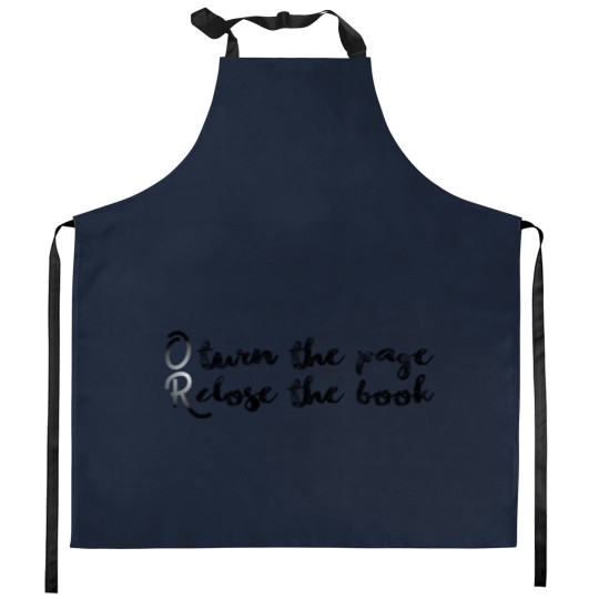 Discover turn the page or close the book Kitchen Aprons