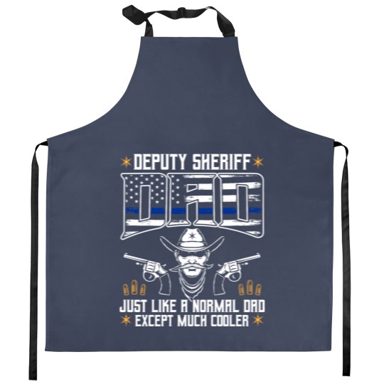 Discover Deputy Sheriff Cool Dad Police Law Enforcement Kitchen Aprons