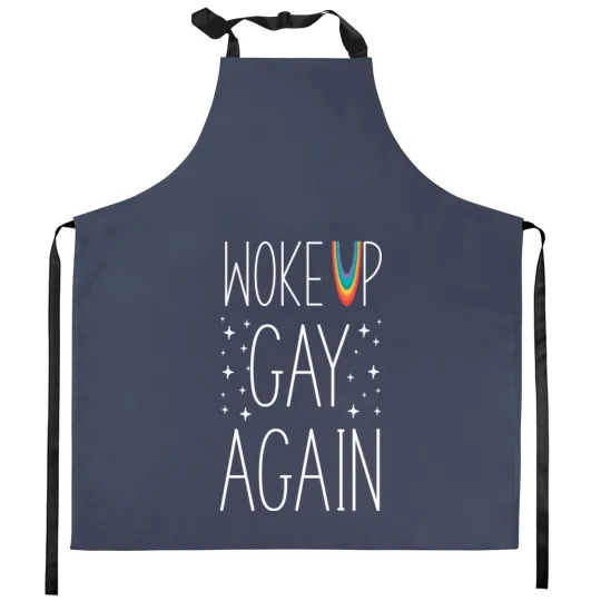 Discover LGBT Pride Rainbow Woke Up Gay Again Stars Kitchen Aprons