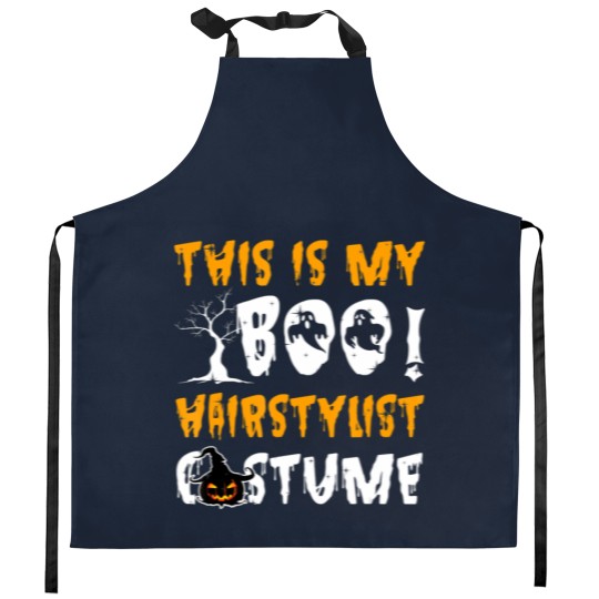 Discover Funny Barber | This Is My Boo Hairstylist Costume Sweat Kitchen Aprons