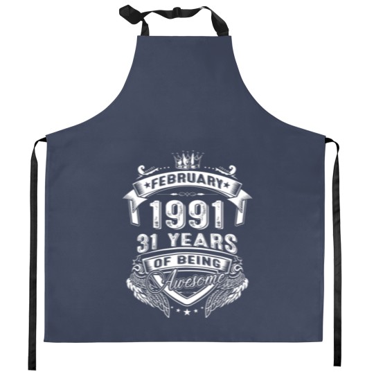 Discover February 1991 31 Years Of Being Awesome Limited Ed Kitchen Aprons