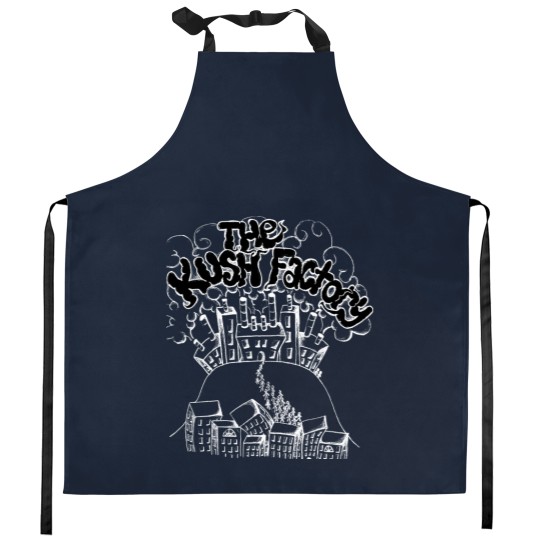 Discover blue black kush Kitchen Aprons