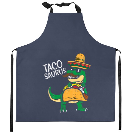 Discover Kids Tacosaurus Taco Dino Trex Cinco De Mayo Kitchen Aprons