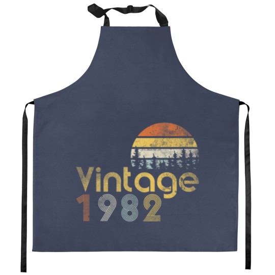 Discover 40Th Birthday Vintage Forest 1982 Kitchen Aprons