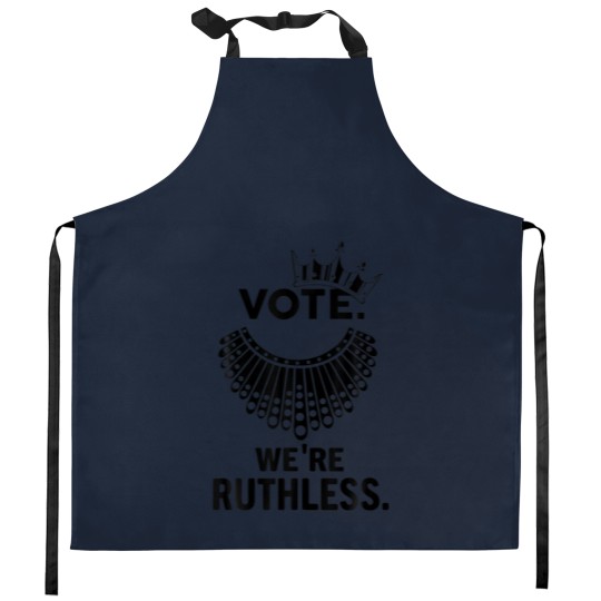 Discover Vote We're Ruthless Women Feminist Woman Crown Kitchen Aprons