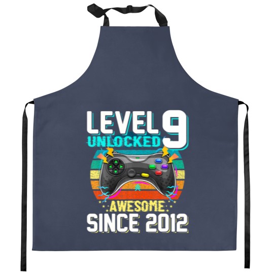 Discover Awesome 2012 Level 9 Unlocked Video Game 9 Years O Kitchen Aprons