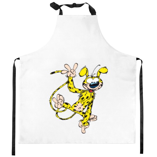 Discover Marsupilami waving Kitchen Aprons