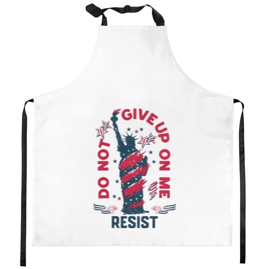 Discover 4th of July Kitchen Aprons, Anti Trump Kitchen Aprons, Democracy Matters Kitchen Aprons