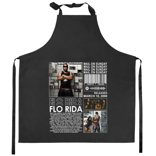 Discover Flo Rida Rap Kitchen Aprons, Mail On Sunday Album 90s Y2K Merch Vintage Rapper Hiphop