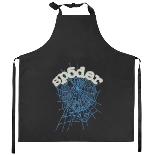 Discover Streetwear Inspired Sky Blue Web Kitchen Aprons