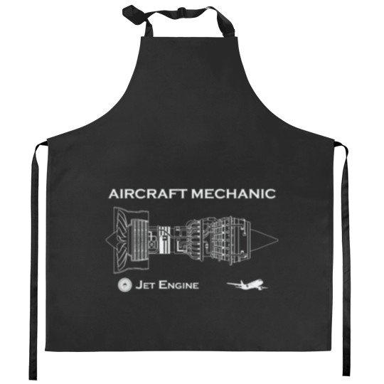 Discover Aircraft Mechanic - Jet Engine Kitchen Aprons