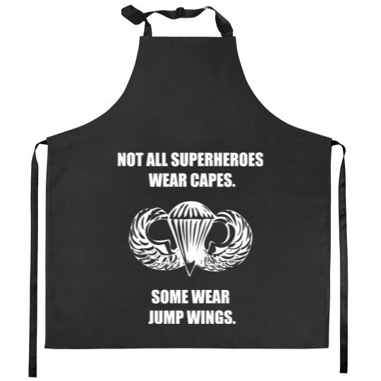 Discover Airborne Jump Wings Kitchen Aprons