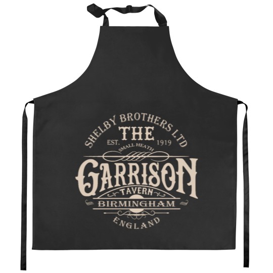 Discover THE GARRISON PEAKY BLINDERS Kitchen Aprons