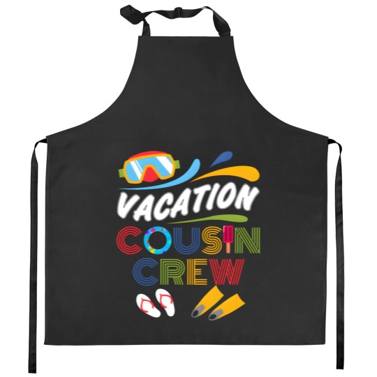 Discover Vacation Cousin Crew Summer Family Cousin Matching Kitchen Aprons