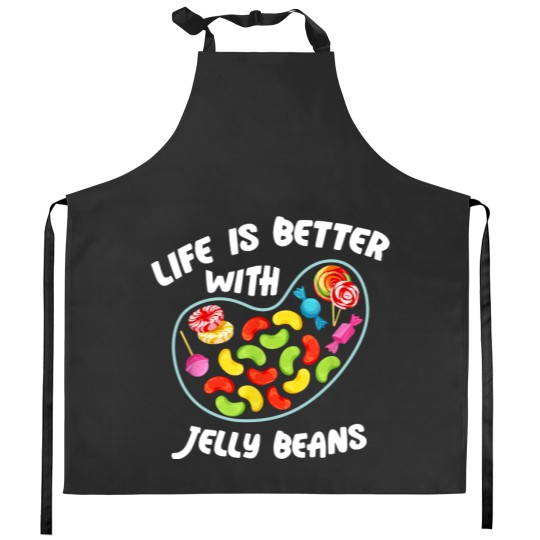 Discover Life Better Jelly Bean Candy Fruity Juicy Day Kitchen Aprons