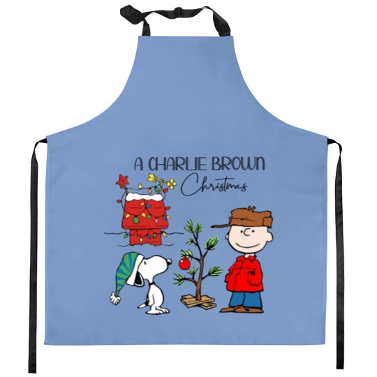 Discover Charlie Brown And Snoopy Christmas Kitchen Aprons, Snoopy Christmas Kitchen Aprons