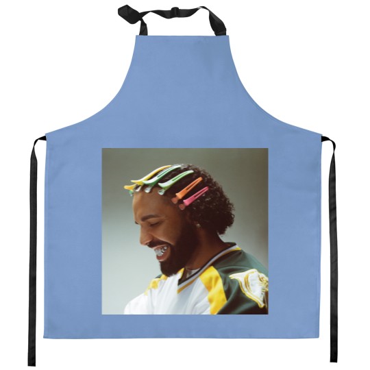 Discover Drake Face Kitchen Apron - For All The Dogs Tour Merchandise