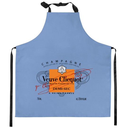 Discover Champagne Veuve Rose Kitchen Aprons, Champagne Logo Kitchen Aprons